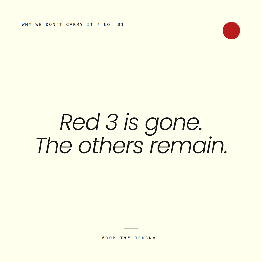 Red 3 Is Gone. The Other Dyes Remain.
