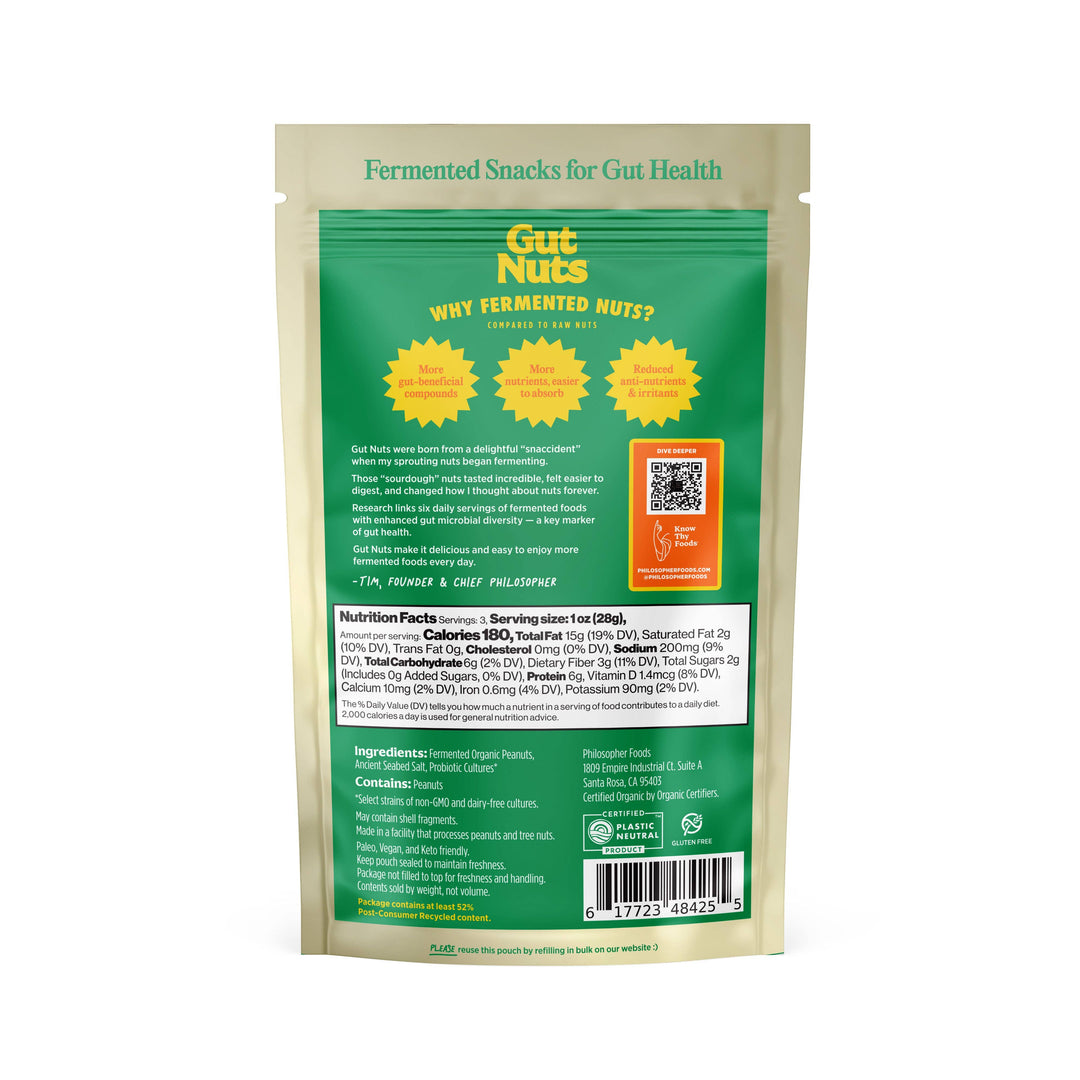 Philosopher Foods - Gut Nuts - Fermented Peanuts