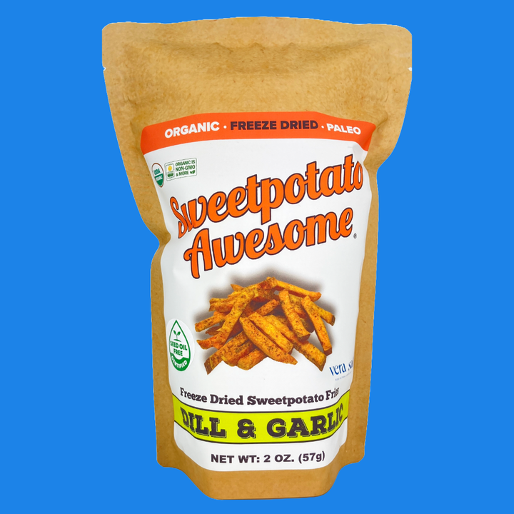 Sweetpotato Awesome - 2 oz Dill and Garlic Sweetpotato Fries