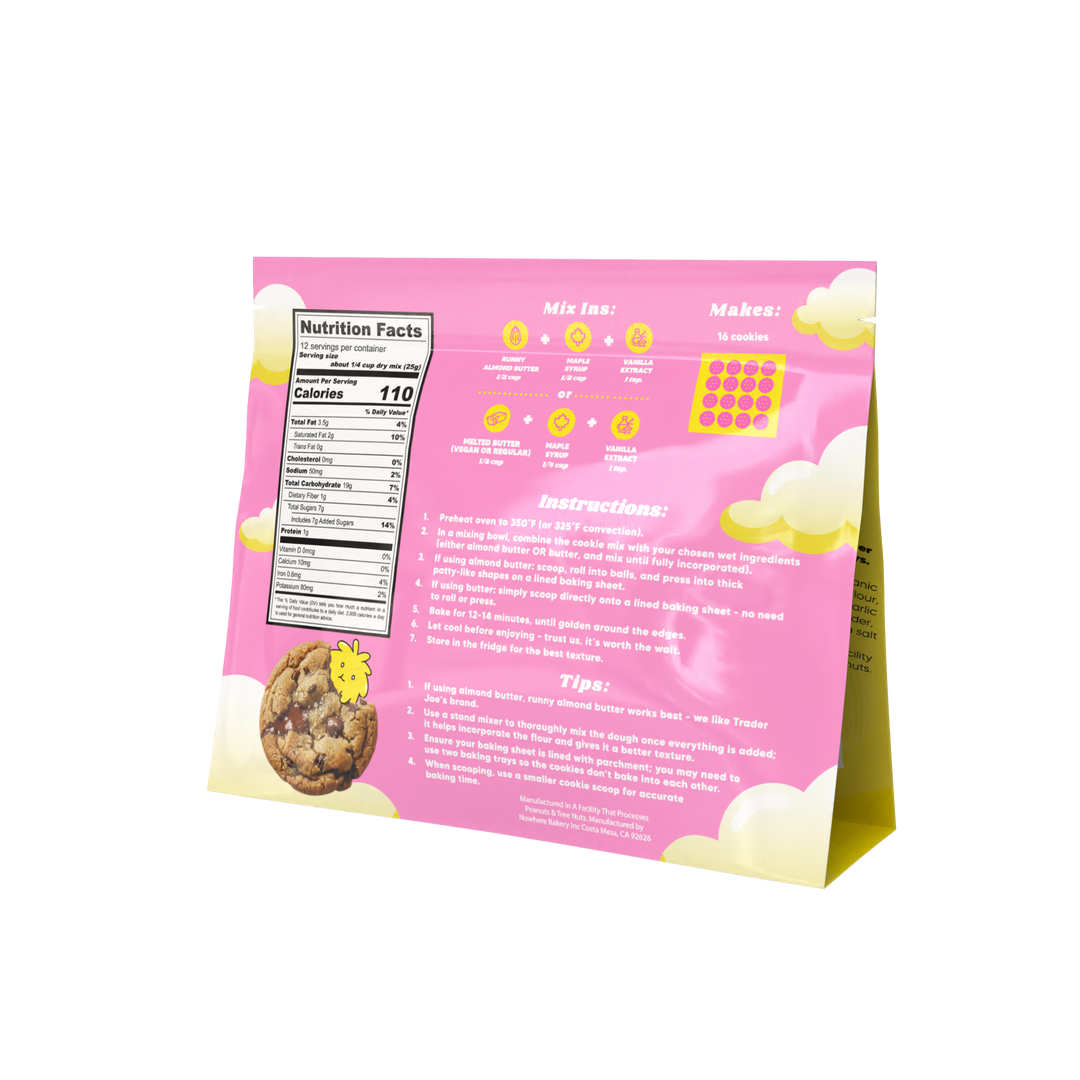 Nowhere Bakery - Chocolate Chip Cookie Baking Mix