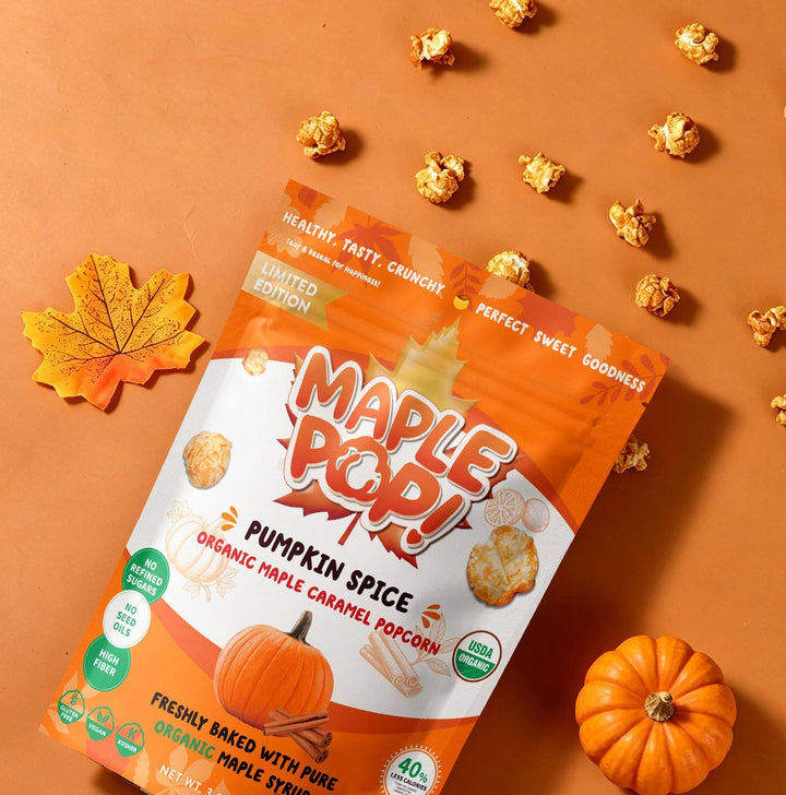 Better Together Foods - Maple Pop! Organic Maple Caramel Popcorn - Pumpkin Spice