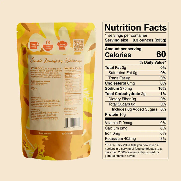 Brodo Broth Company - Organic Deeply Rooted Bone Broth