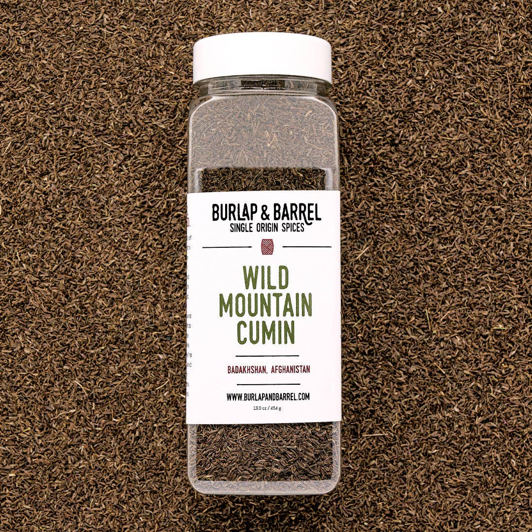 Burlap &amp; Barrel - Wild Mountain Cumin - Single Origin Spice &amp; Seasoning: 1.5 oz glass jar