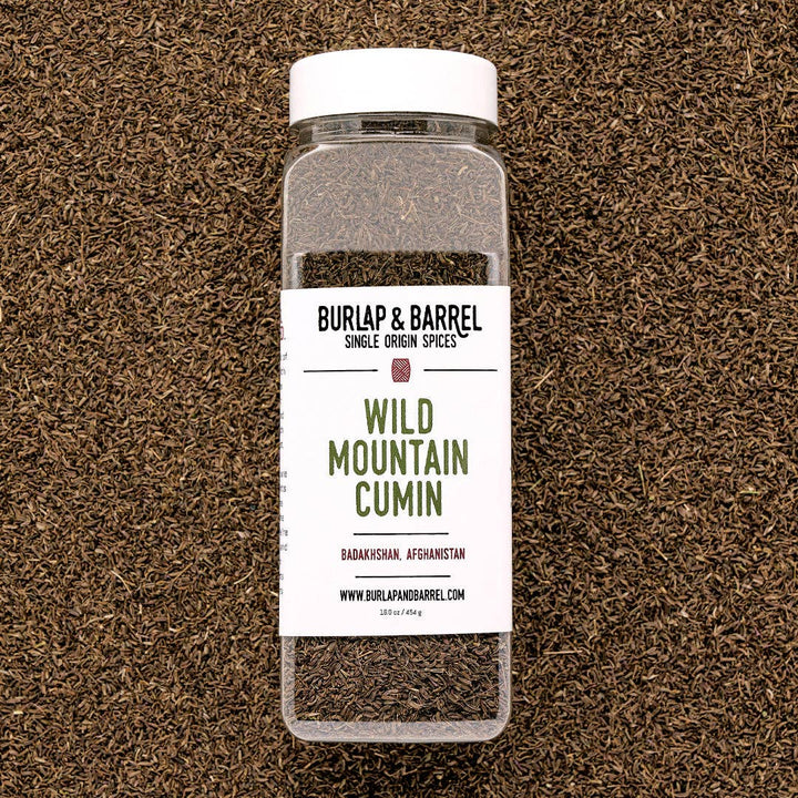 Burlap &amp; Barrel - Wild Mountain Cumin - Single Origin Spice &amp; Seasoning: 1.5 oz glass jar