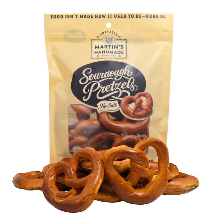 Martins Handmade Pretzels - Handmade Sourdough Pretzels, Salted - 8oz Bags: Extra Dark