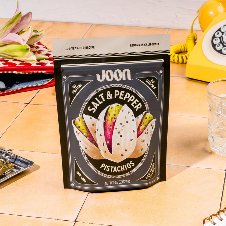 Joon - Joon Salt and Pepper Pistachios - 4.5oz Resealable Bag