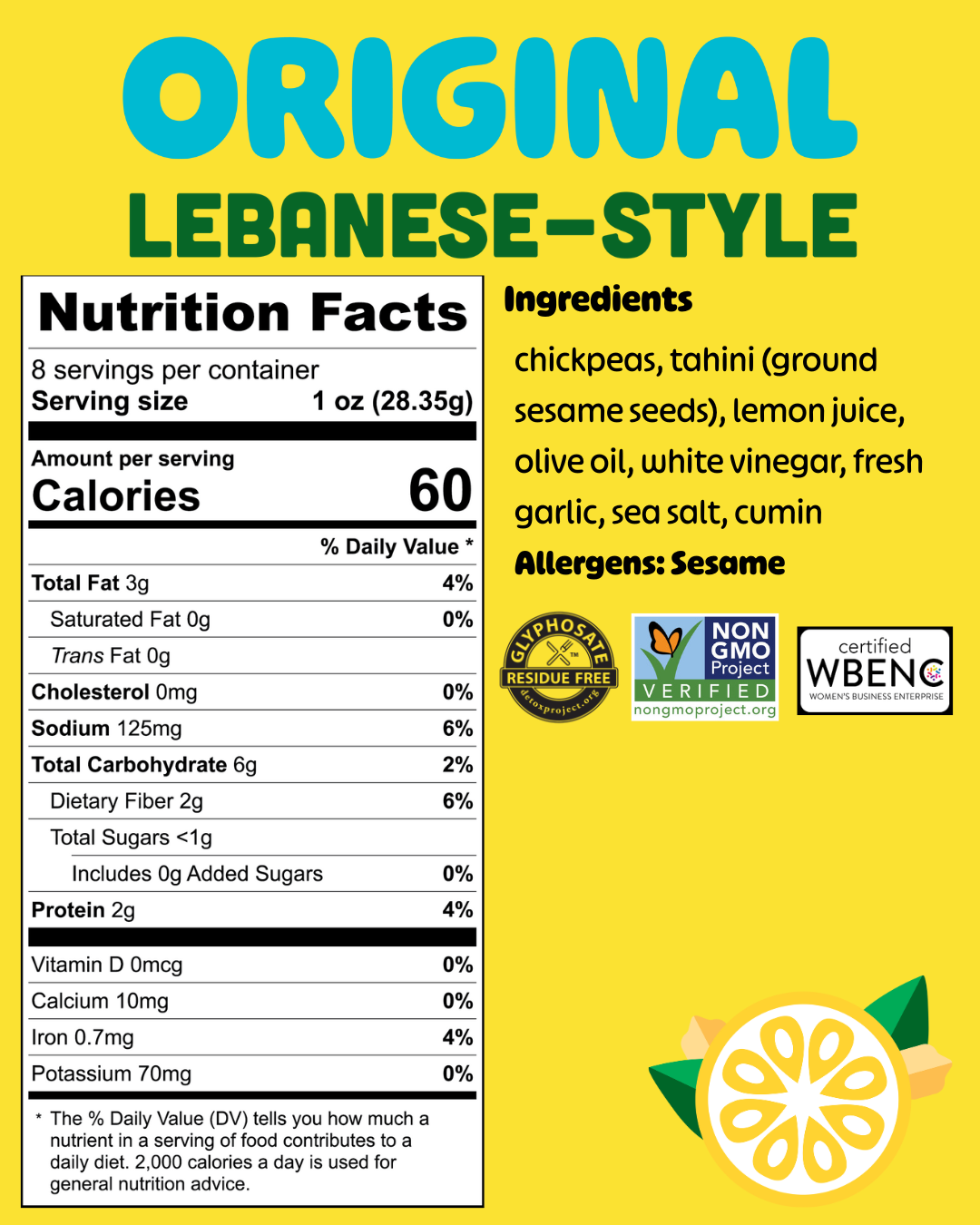 Hummus Goodness - ORIGINAL HUMMUS