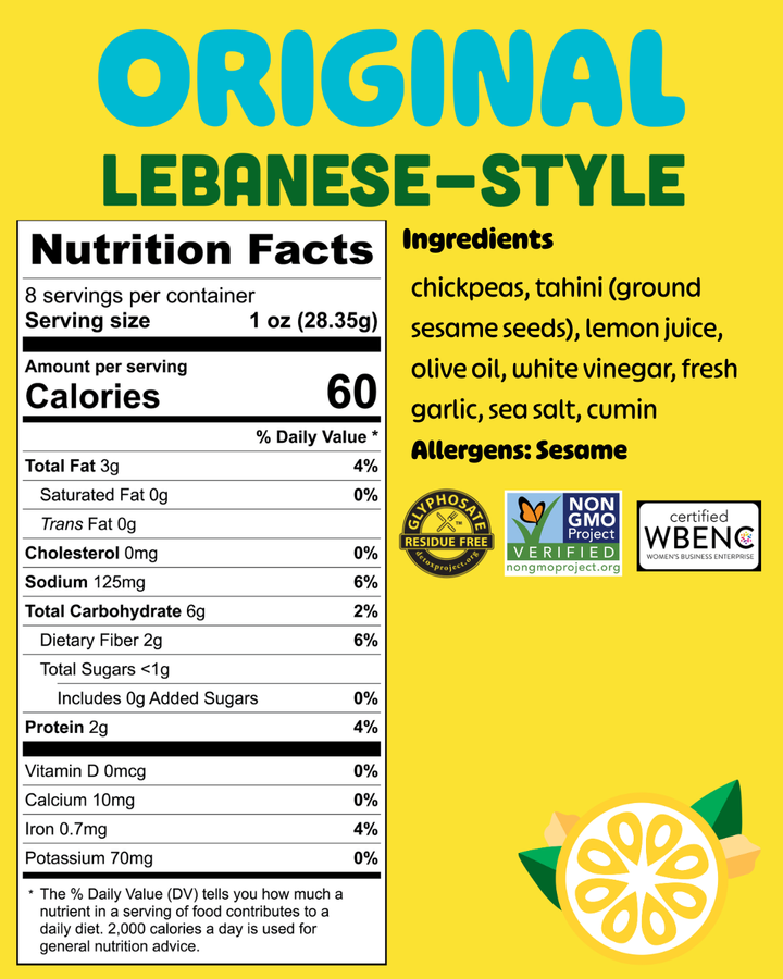 Hummus Goodness - ORIGINAL HUMMUS