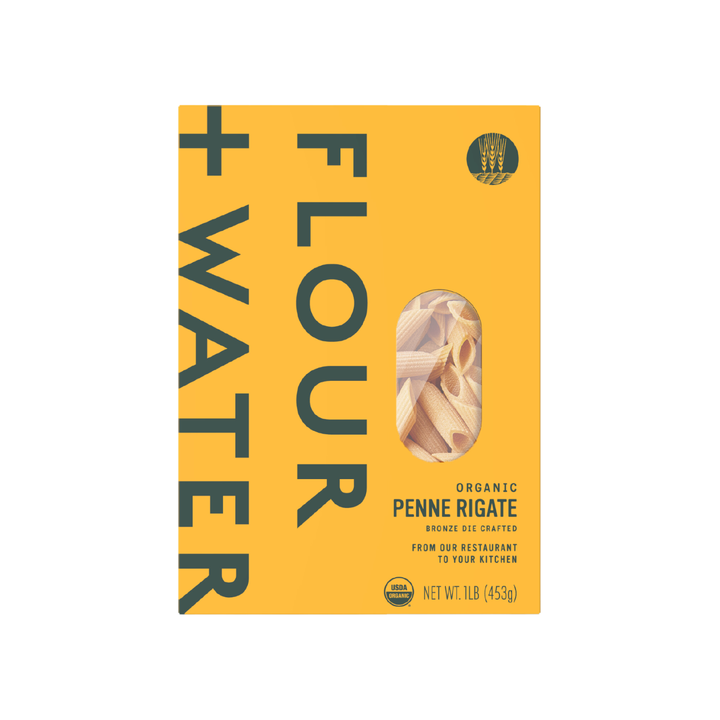 Flour + Water Foods - Organic Penne Pasta, Regenerative Farmed, 12oz