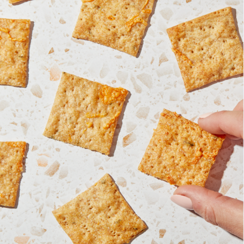 Unbothered Foods - Sourdough Cheddar &amp; Chive Crackers
