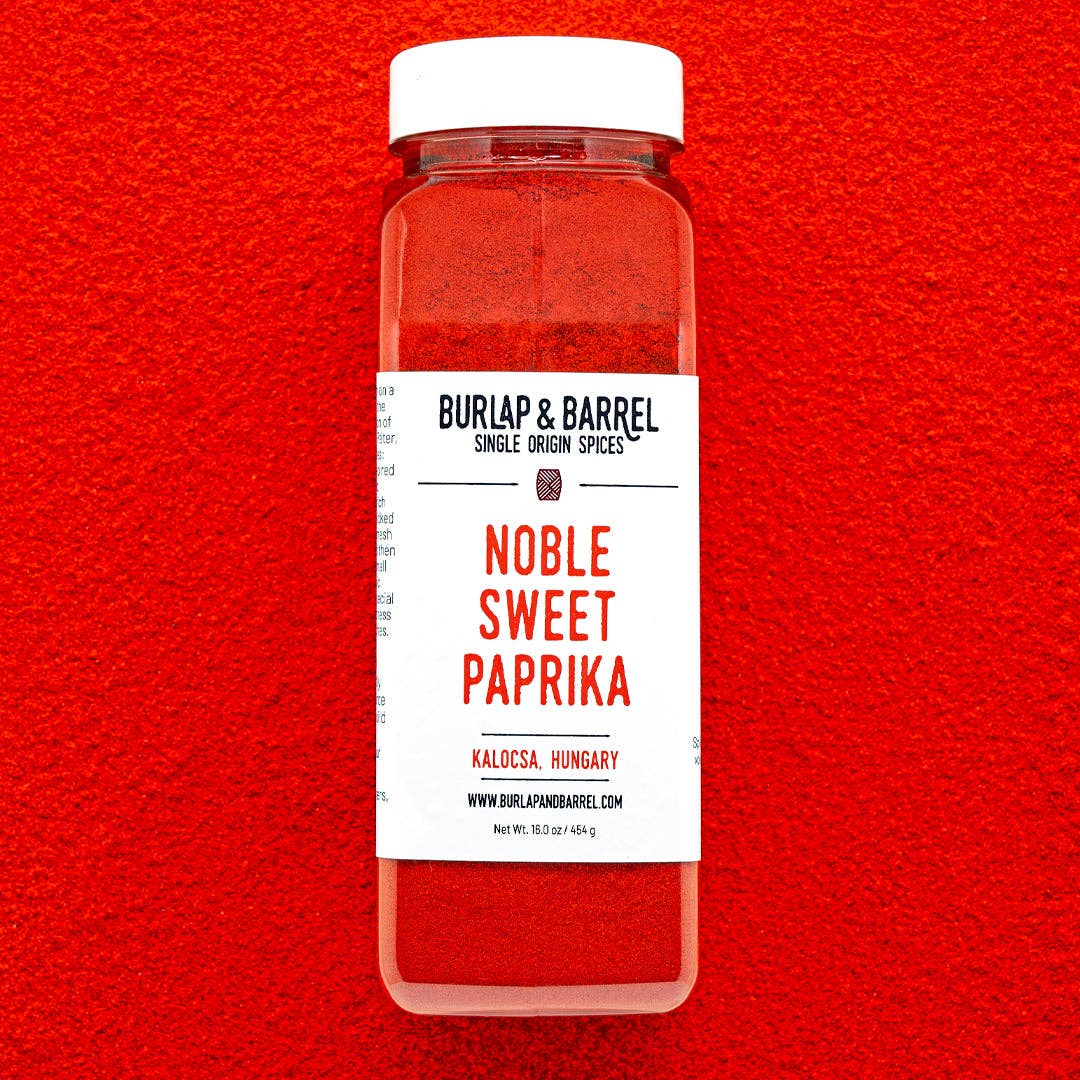 Burlap &amp; Barrel - Noble Sweet Paprika - Single Origin Spice &amp; Seasoning: 1.8 oz glass jar