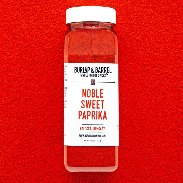 Burlap &amp; Barrel - Noble Sweet Paprika - Single Origin Spice &amp; Seasoning: 1.8 oz glass jar