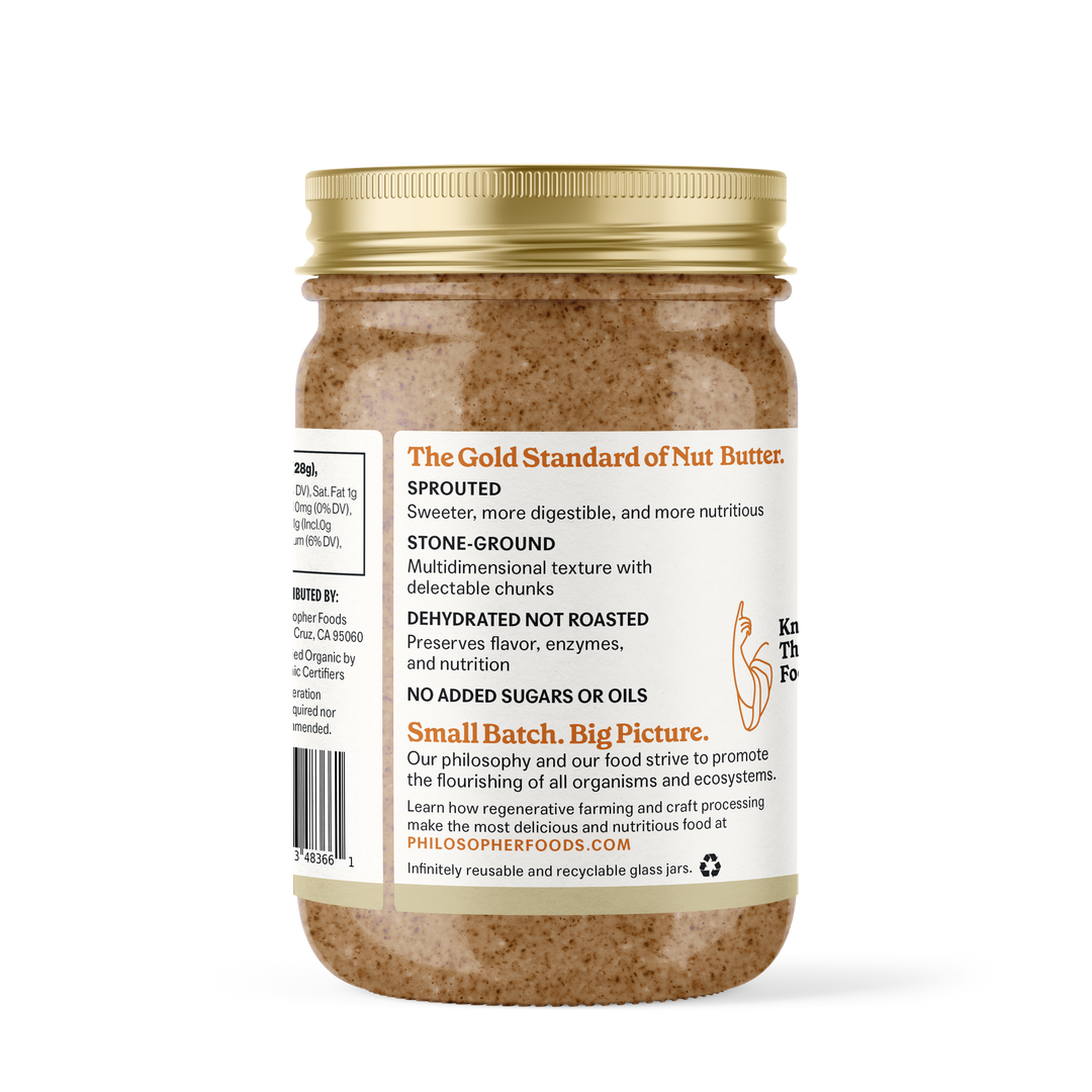Philosopher Foods - Naked Crunchy Sprouted Almond Butter 16oz