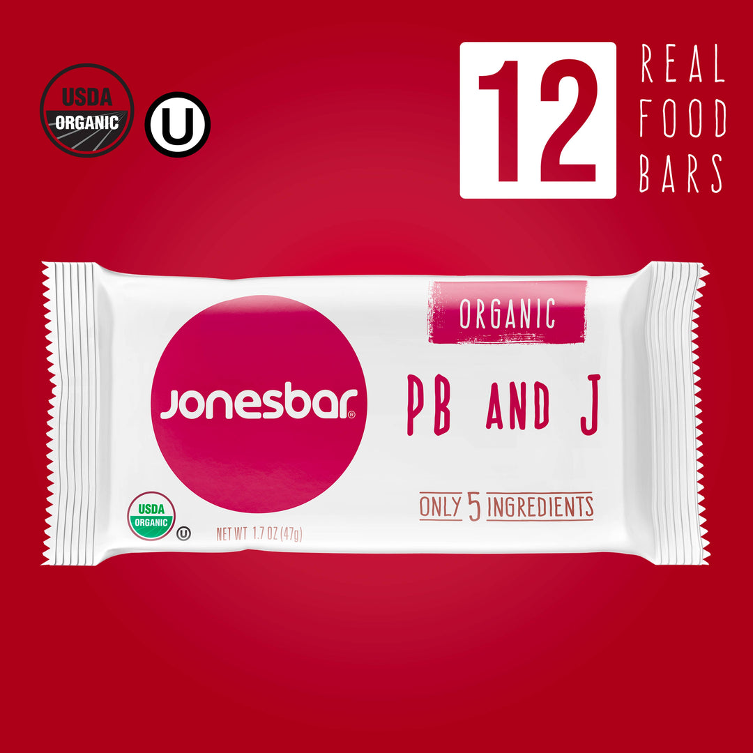 Jonesbar - JONESBAR Peanut Butter and Jelly Organic Fruit &amp; Nut Bar