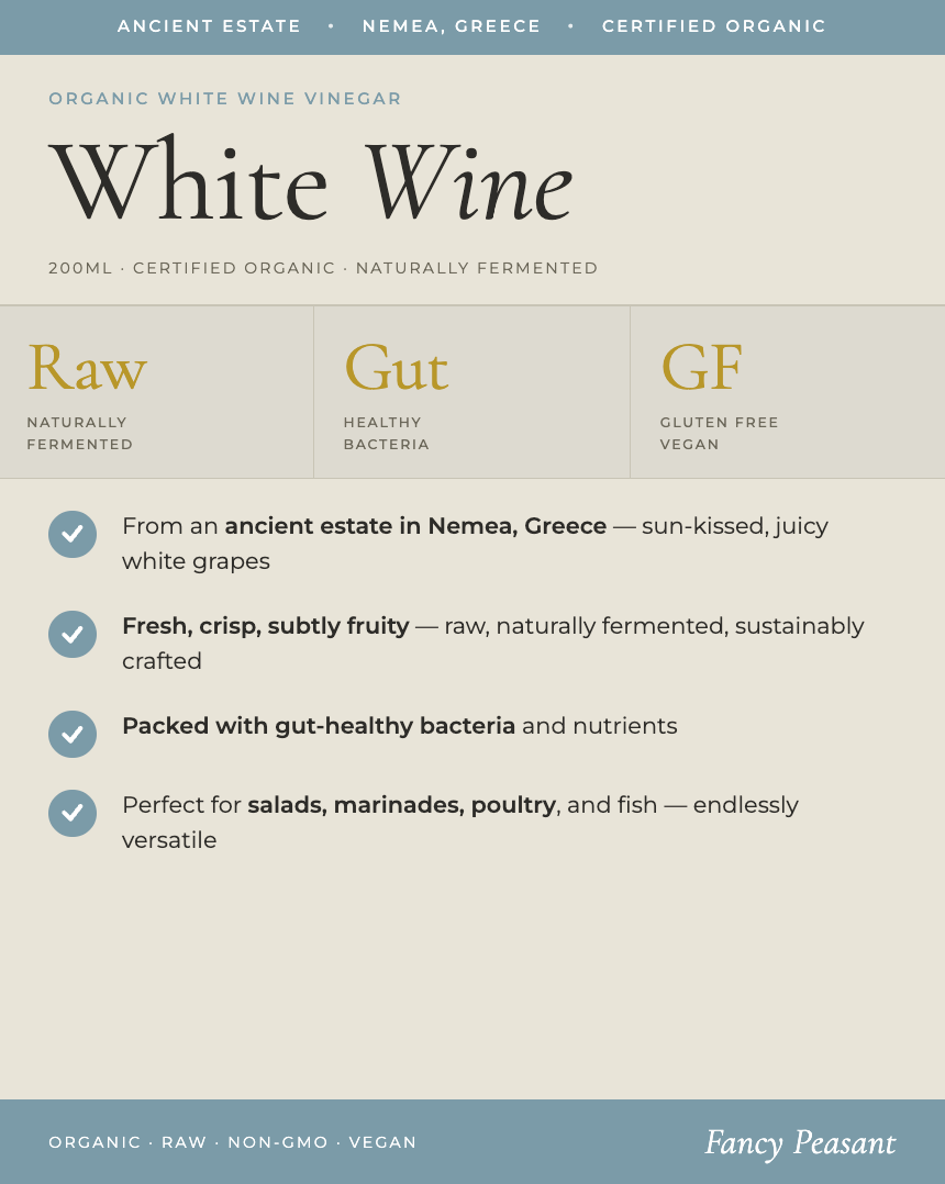 Fancy Peasant - White Balsamic Vinegar