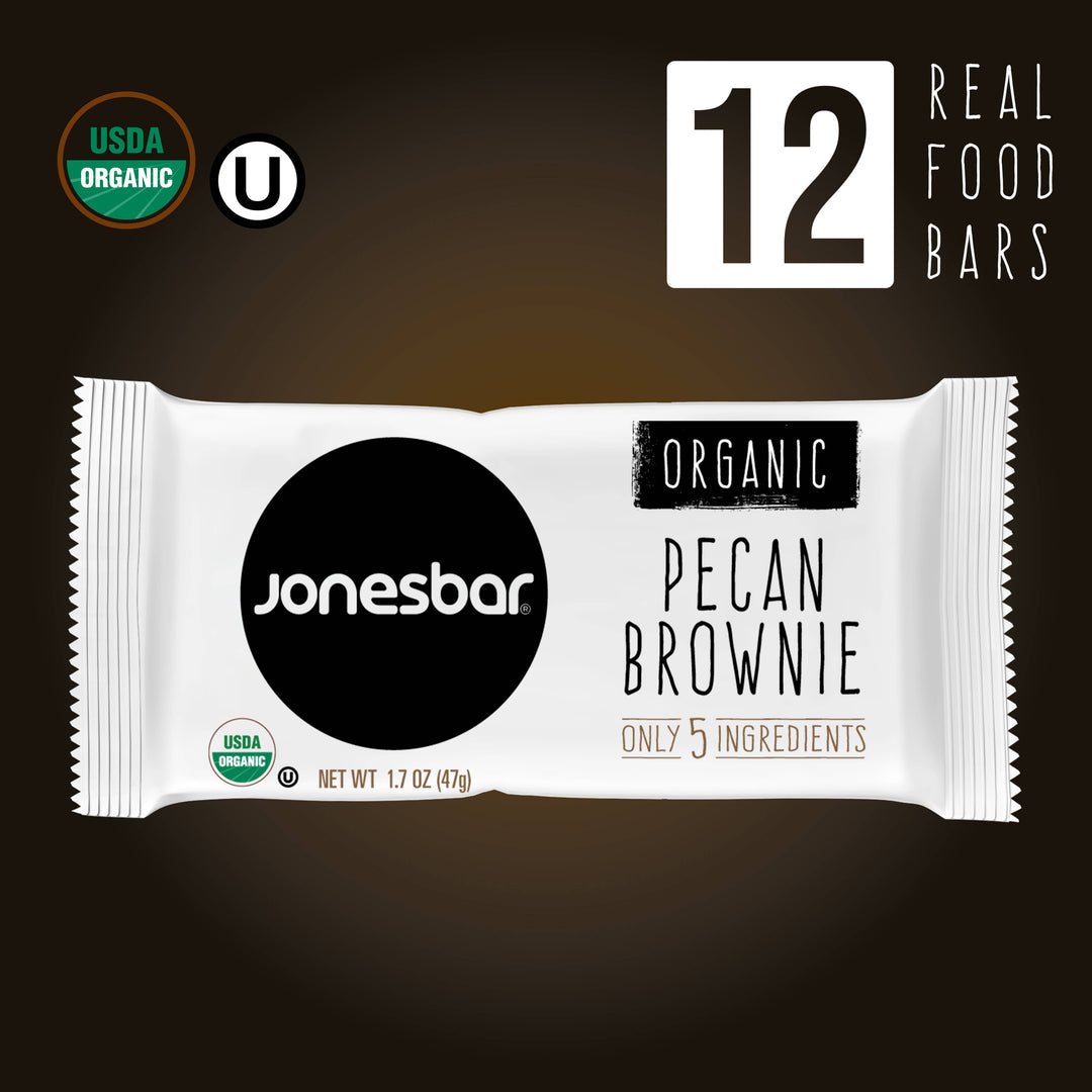 Jonesbar - JONESBAR Pecan Brownie Organic Fruit &amp; Nut Bar