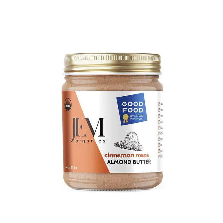 JEM Organics - Sprouted Cinnamon Maca Almond Butter