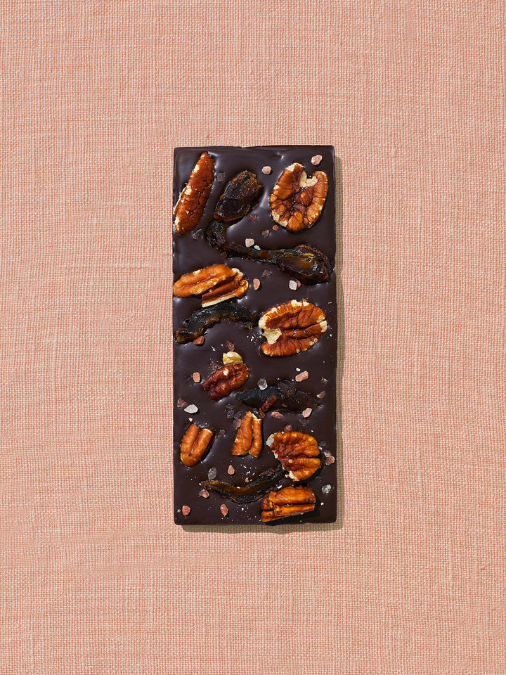 Spring &amp; Mulberry - Pecan Date Date-Sweetened Dark Chocolate