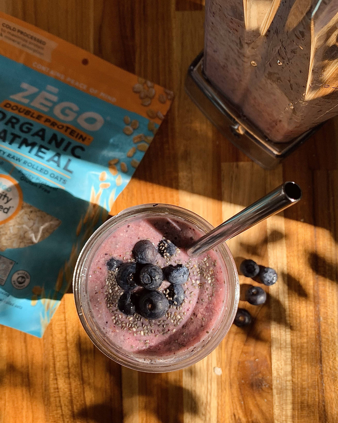 Zego - Organic Gluten-free Double Protein Oats (14 Oz)