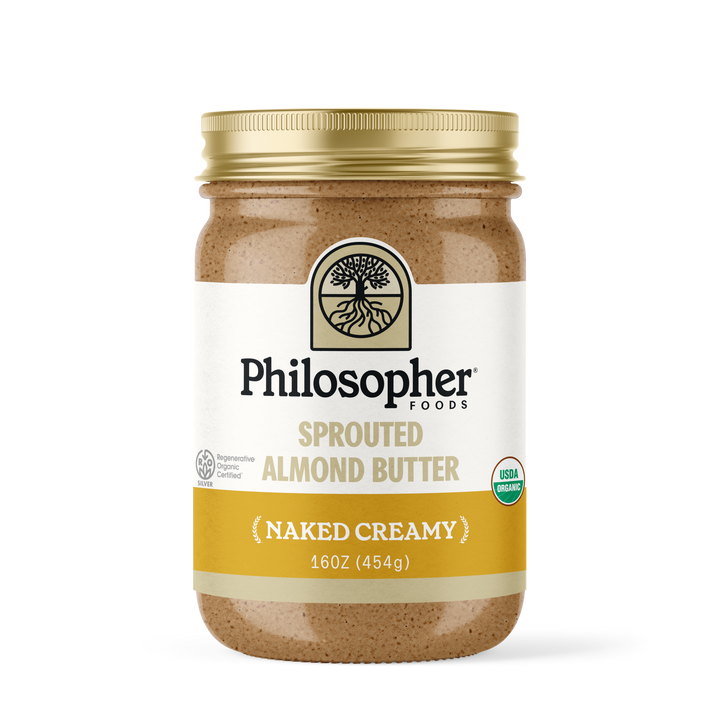 Philosopher Foods - Naked Creamy Sprouted Almond Butter 16oz