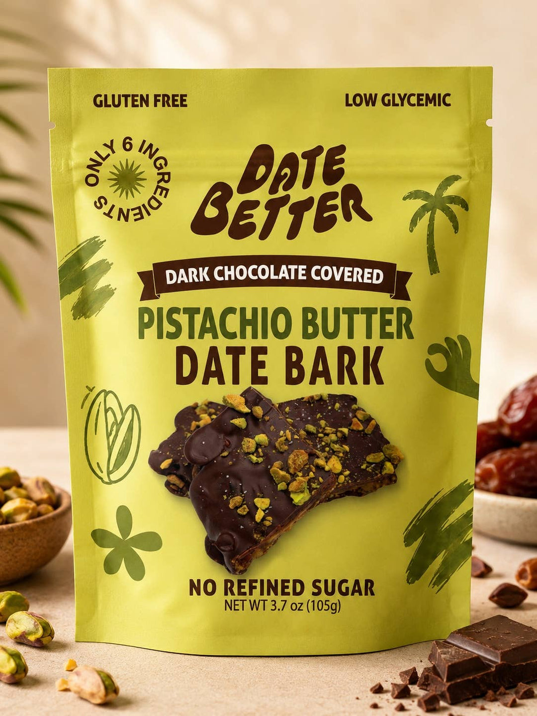 Date Better Snacks - Pistachio Date Bark