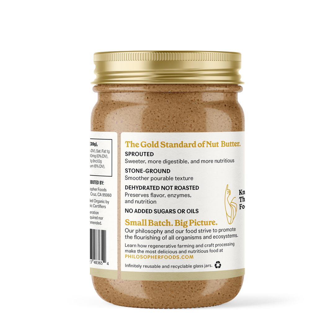 Philosopher Foods - Naked Creamy Sprouted Almond Butter 16oz