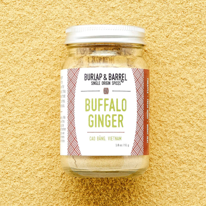 Burlap &amp; Barrel - Buffalo Ginger - Single Origin Spice &amp; Seasoning: 1.8 oz glass jar