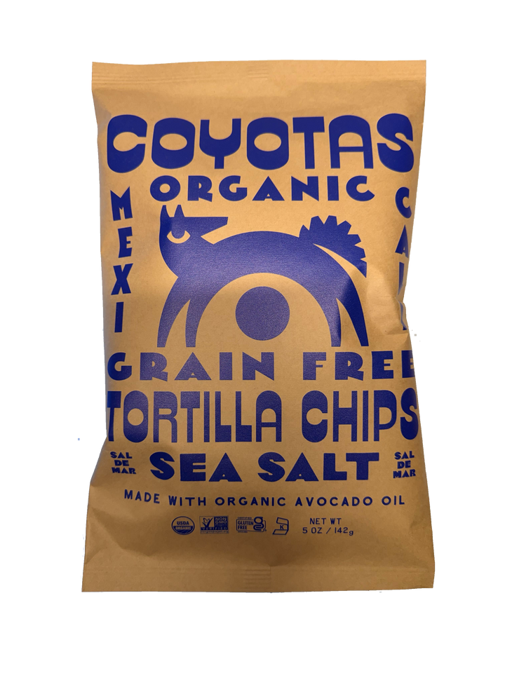 COYOTAS - Coyotas Organic Grain Free Tortilla Chips, 5 oz, Sea Salt