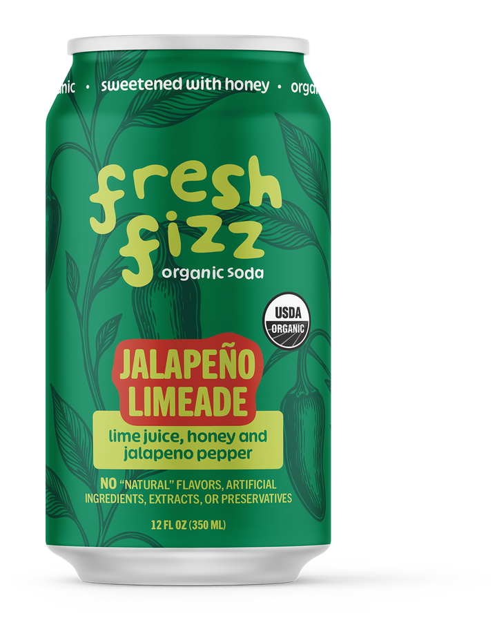 Fresh Fizz Sodas - Sparkling Jalapeño Limeade - Natural Soda