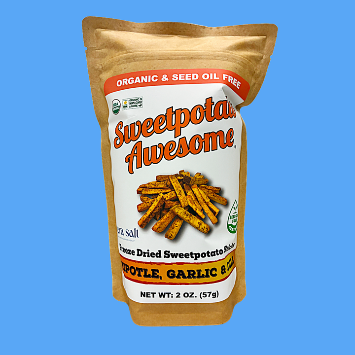 Sweetpotato Awesome - 2 oz Chipotle, Garlic and Dill Sticks