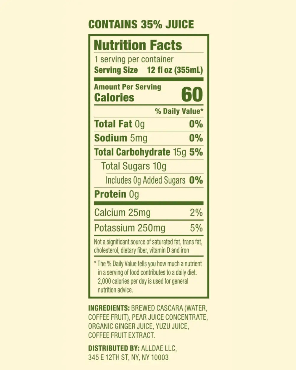 alldae superfruit soda - Ginger Yuzu Drink | Healthy Soda | Lightly Caffeinated Soda