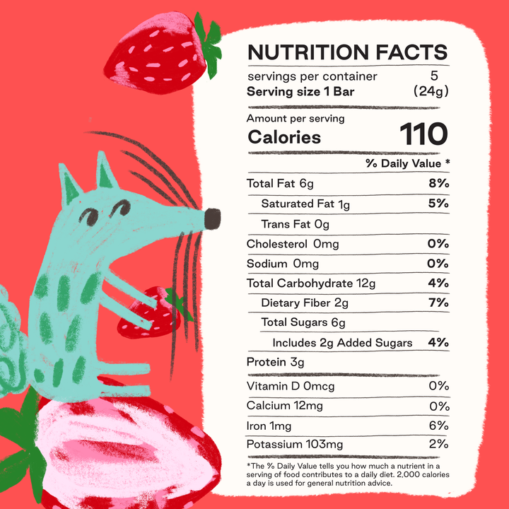 Happy Wolf - Happy Wolf Refrigerated Kids Snack Bars - Strawberry