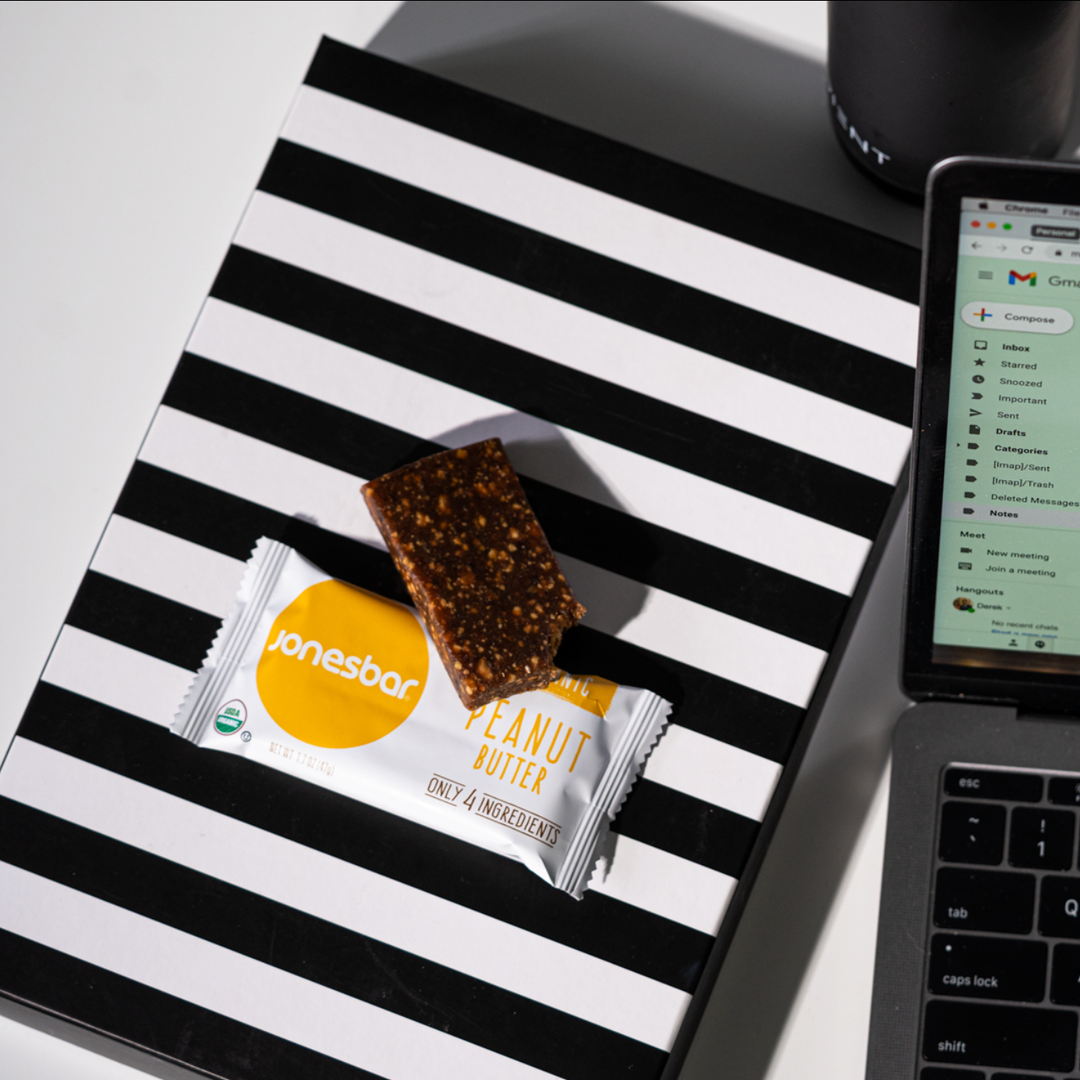 Jonesbar - JONESBAR Peanut Butter Organic Fruit &amp; Nut Bar, Vegan Snack