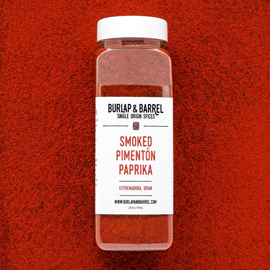 Burlap &amp; Barrel - Smoked Pimenton Paprika - Single Origin Spice &amp; Seasoning: 1.8 oz glass jar