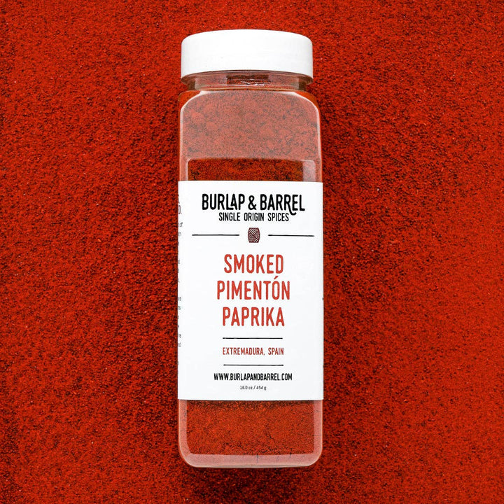 Burlap &amp; Barrel - Smoked Pimenton Paprika - Single Origin Spice &amp; Seasoning: 1.8 oz glass jar