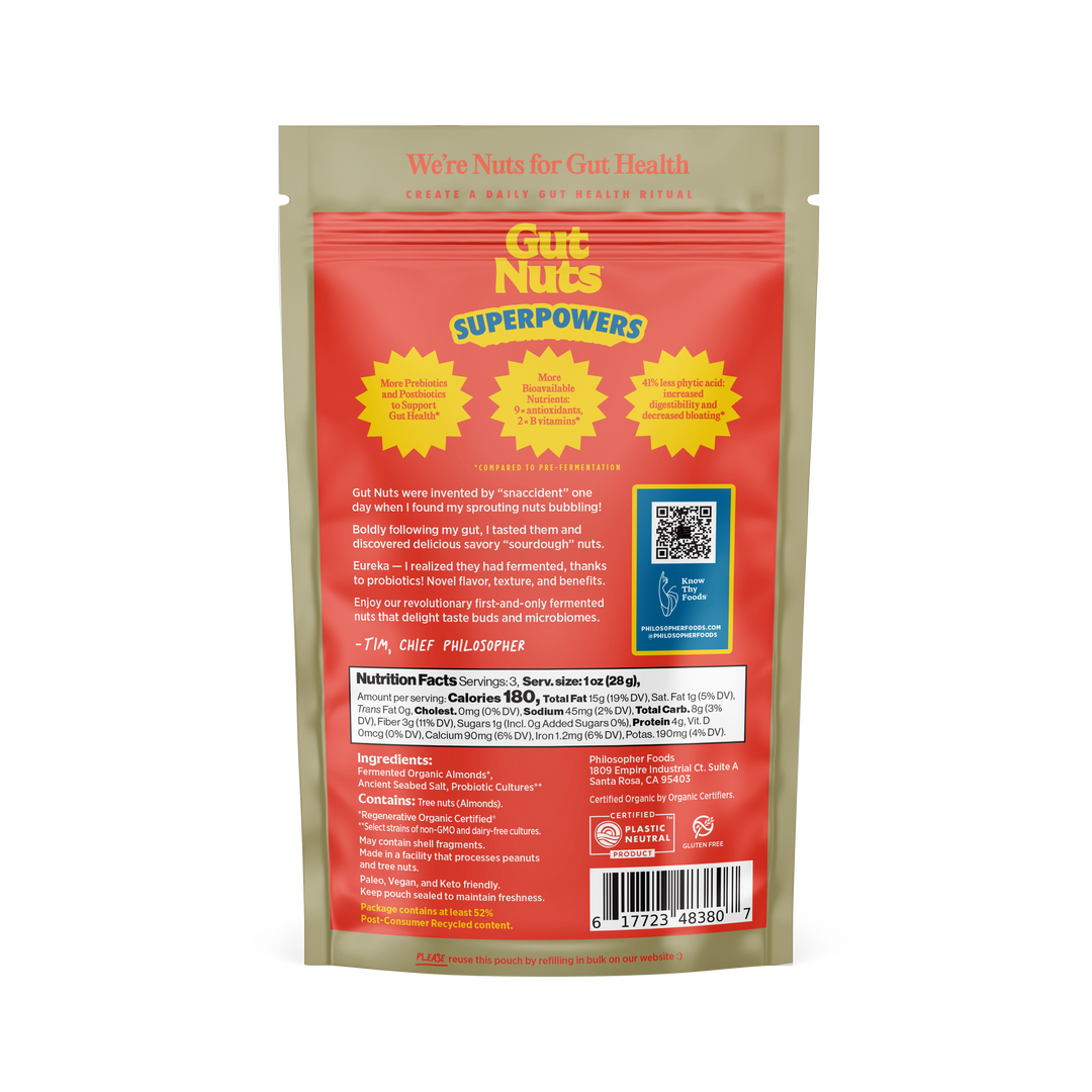 Philosopher Foods - Gut Nuts - Sprouted &amp; Fermented "Sourdough" Almonds