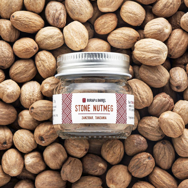 Burlap &amp; Barrel - Whole Stone Nutmeg - Single Origin Spice &amp; Seasoning