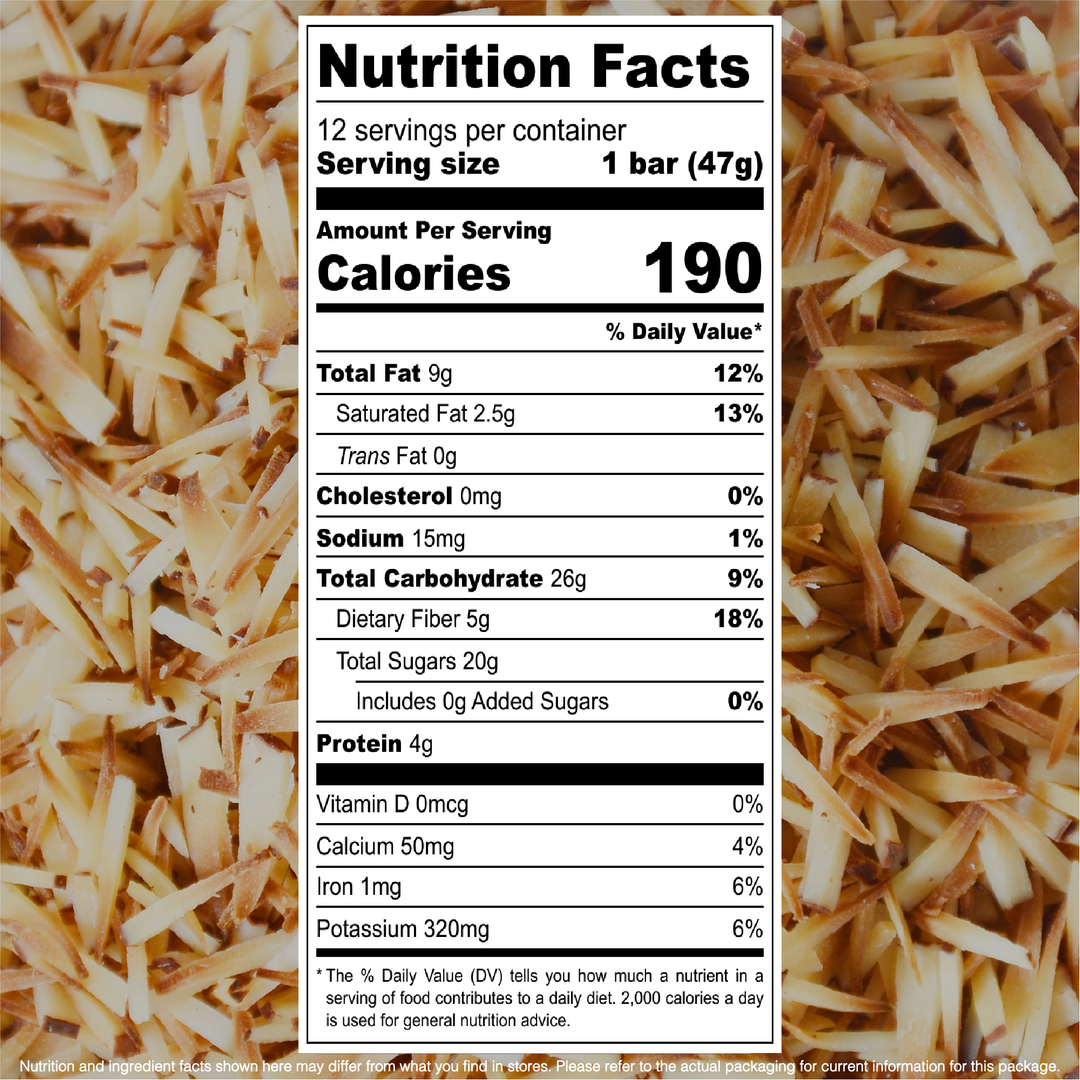 Jonesbar - JONESBAR Coconut Almond Organic Fruit &amp; Nut Bar, Gluten Free