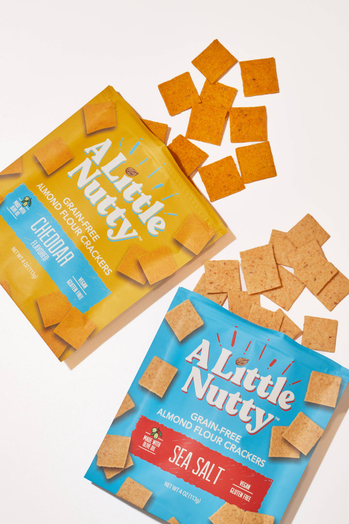 A Little Nutty - Grain-Free Cheddar Crackers