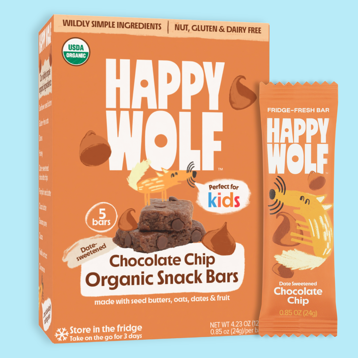 Happy Wolf - Happy Wolf Refrigerated Kids Snack Bars - Chocolate Chip