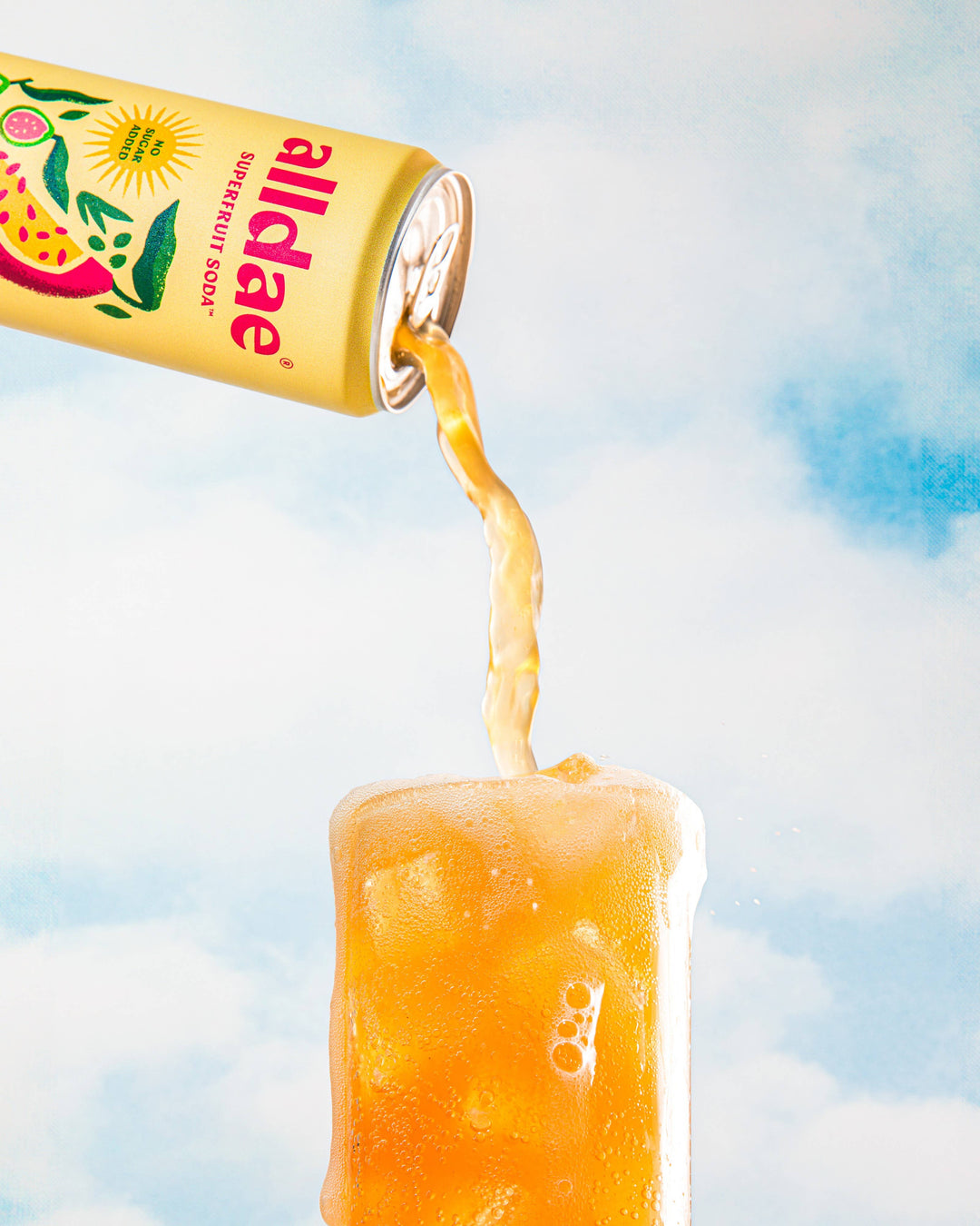 alldae superfruit soda - Passionfruit Guava Drink | Soda | Lightly Caffeinated Soda