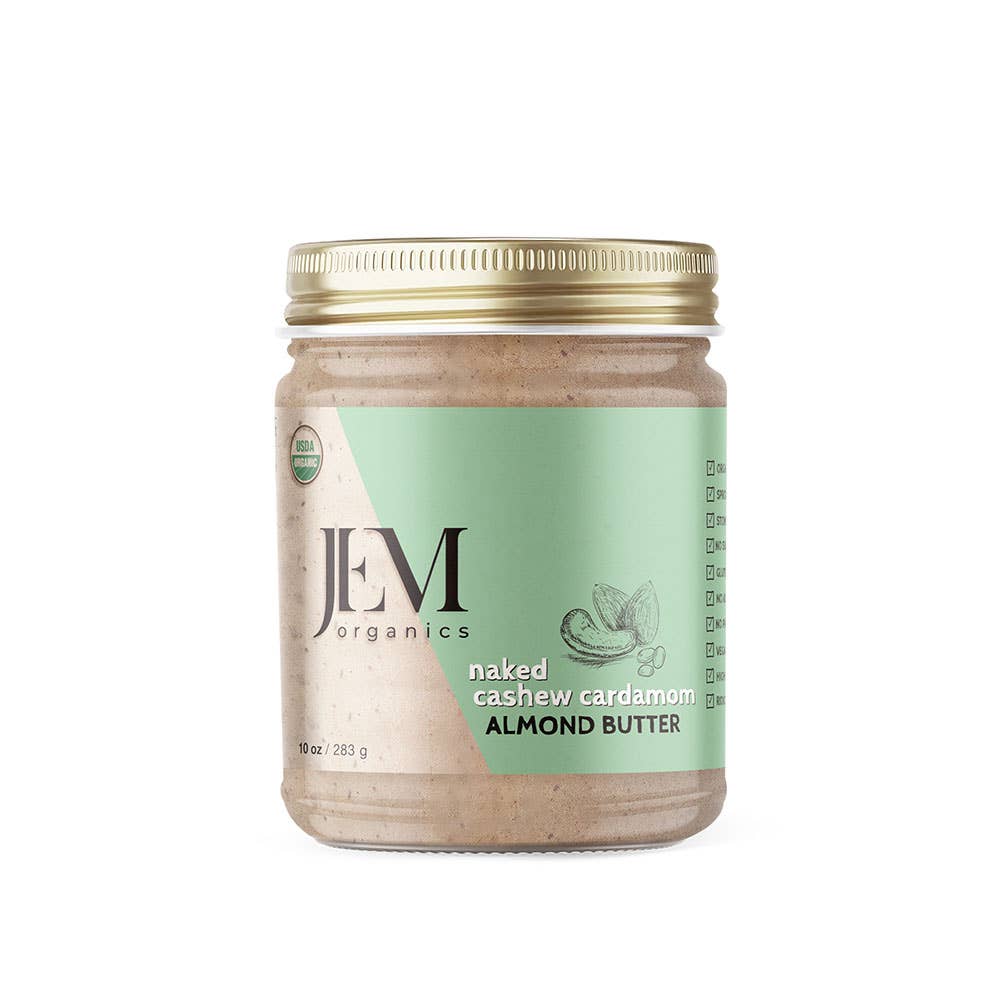 JEM Organics - NAKED Cashew Cardamom Almond Butter