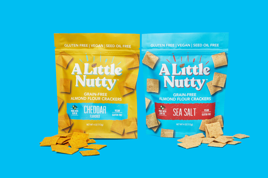 A Little Nutty - Grain-Free Cheddar Crackers