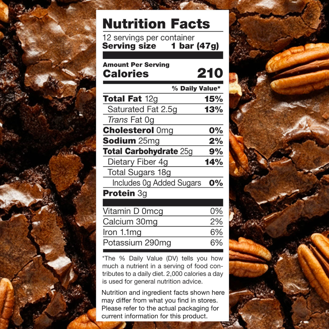 Jonesbar - JONESBAR Pecan Brownie Organic Fruit &amp; Nut Bar