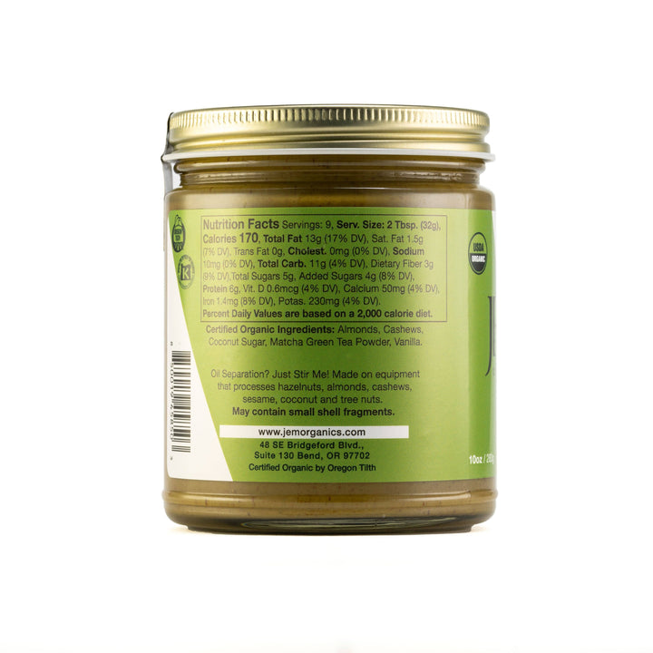 JEM Organics - Matcha Cashew Almond Butter