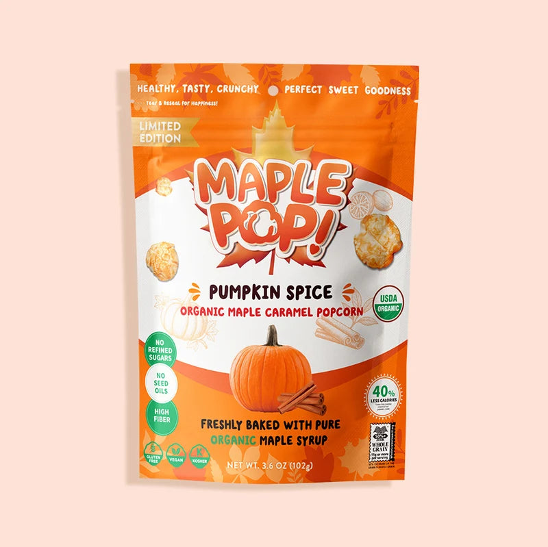 Better Together Foods - Maple Pop! Organic Maple Caramel Popcorn - Pumpkin Spice