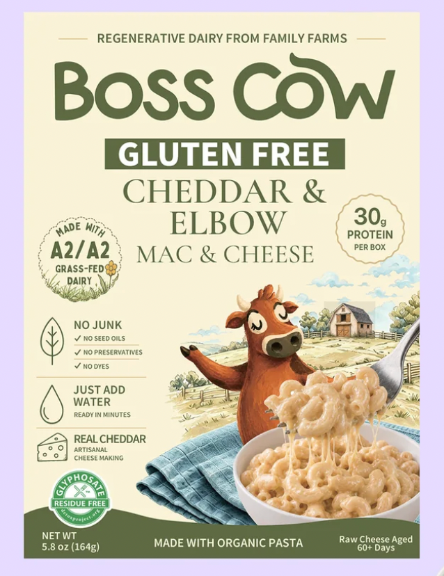 Boss Cow - Gluten-Free Mac &amp; Cheese - Beyond Organic