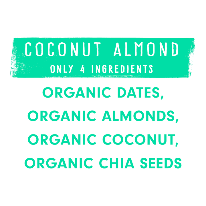 Jonesbar - JONESBAR Coconut Almond Organic Fruit &amp; Nut Bar, Gluten Free