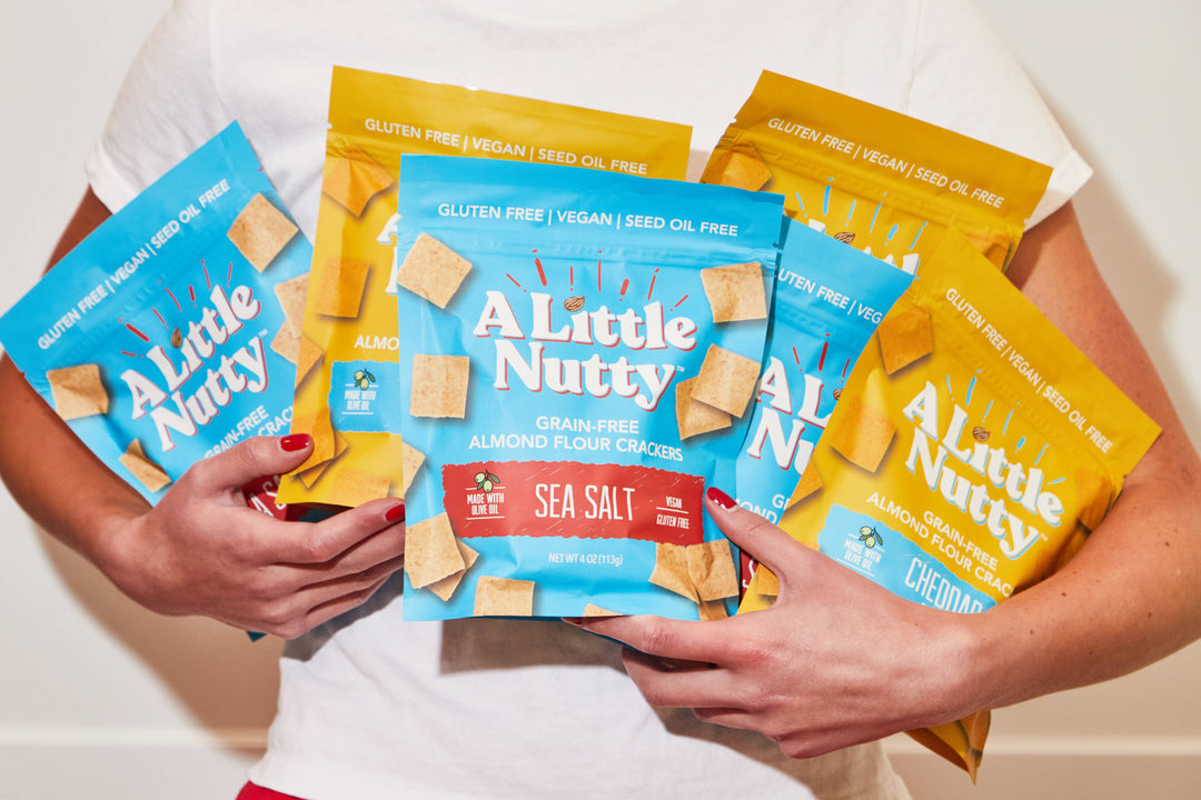 A Little Nutty - Grain-Free Cheddar Crackers