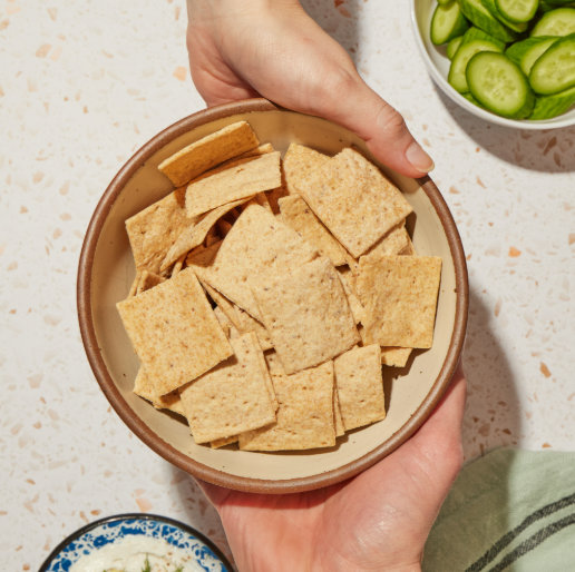 Unbothered Foods - Sourdough Sea Salt &amp; Flax Crackers - Gut-Friendly